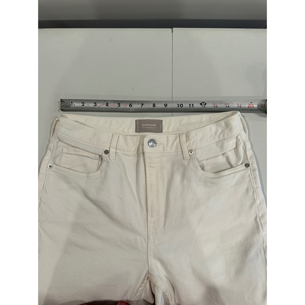 Everlane The High Rise Skinny Jean White Cream Women's Size 31 Regular - Picture 3 of 7